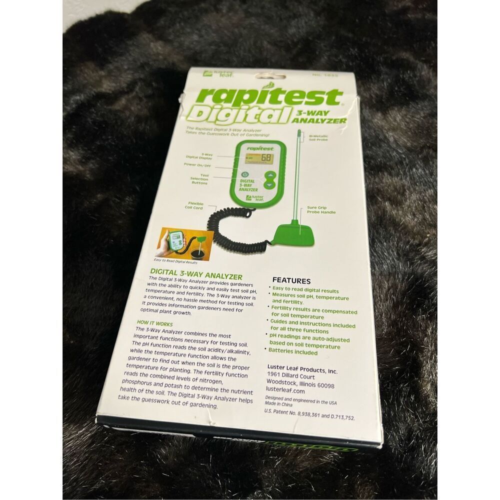 Leaf Luster Rapitest 3 in 1 Digital 3-Way Soil Analyzer - Picture 5 of 5